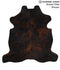 Dark Brindle X-Large European Cowhide Rug 6'7