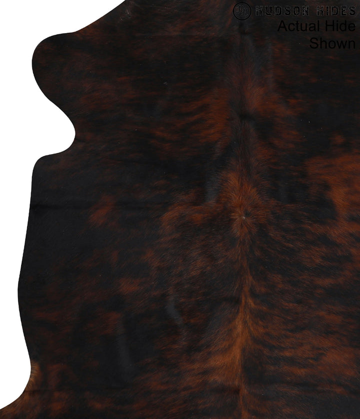 Dark Brindle X-Large European Cowhide Rug 6'7"H x 6'6"W #95117 by Hudson Hides