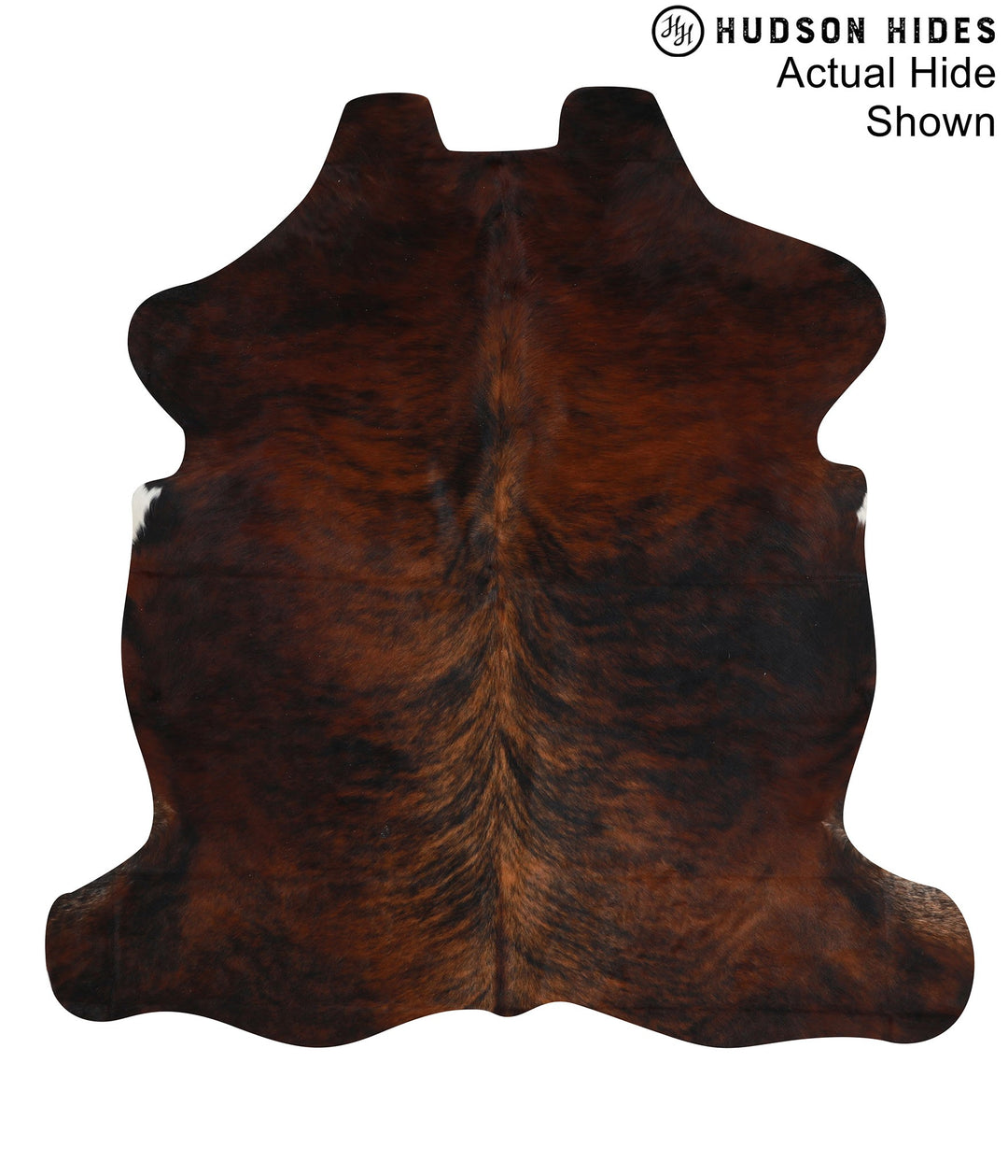 Dark Brindle X-Large European Cowhide Rug 6'5"H x 6'3"W #95123 by Huds