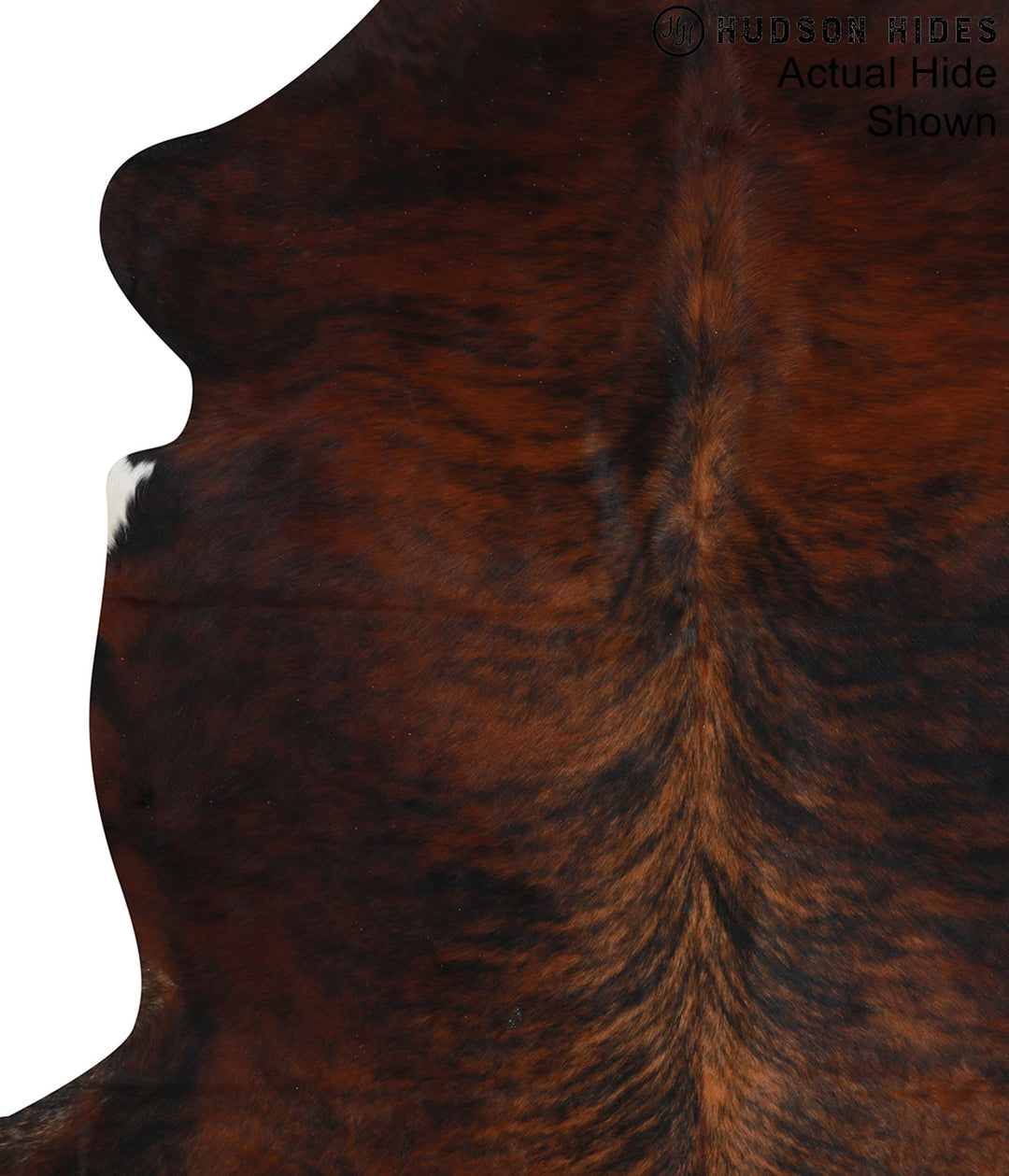 Dark Brindle X-Large European Cowhide Rug 6'5"H x 6'3"W #95123 by Huds