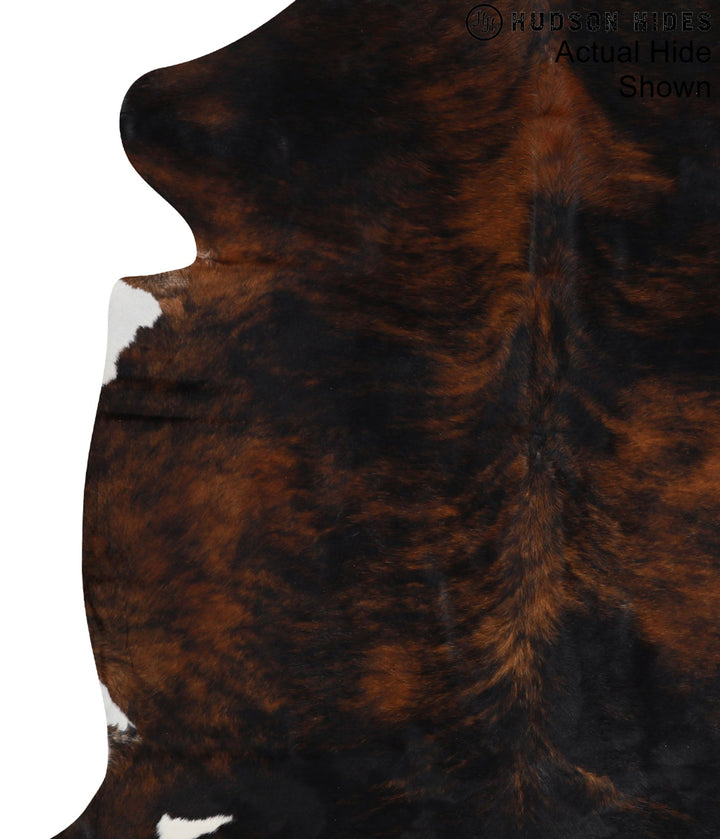 Dark Brindle X-Large European Cowhide Rug 6'10"H x 6'7"W #95278 by Hudson Hides