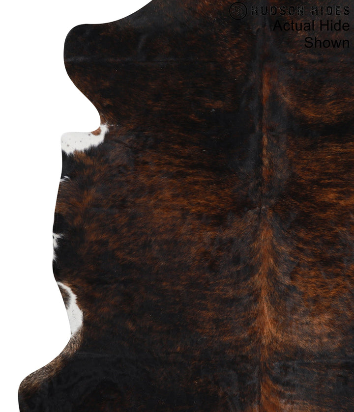 Dark Brindle X-Large European Cowhide Rug 6'10"H x 6'6"W #95312 by Hudson Hides
