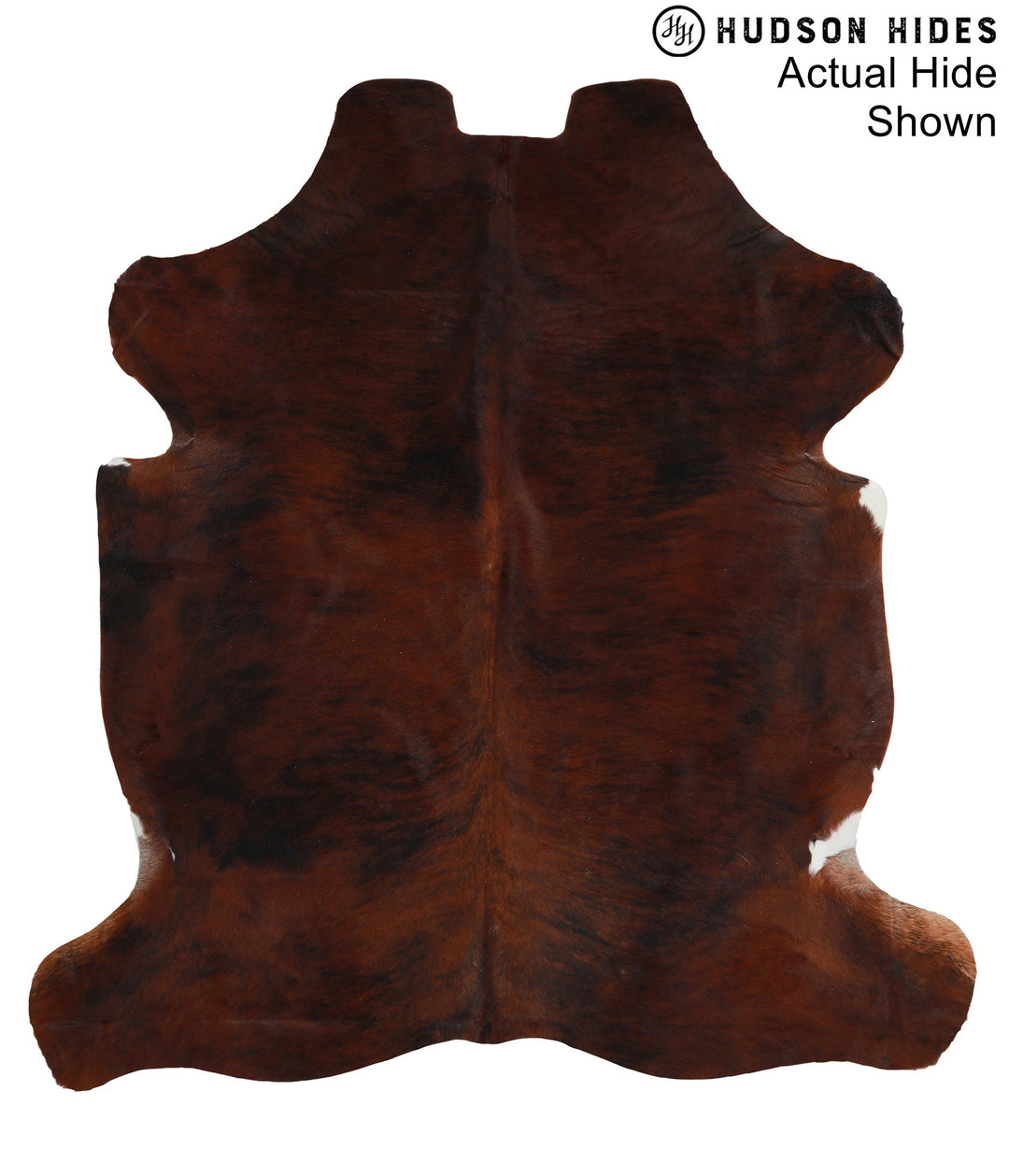 Dark Brindle X-Large European Cowhide Rug 6'10"H x 6'5"W #95353 by Hud