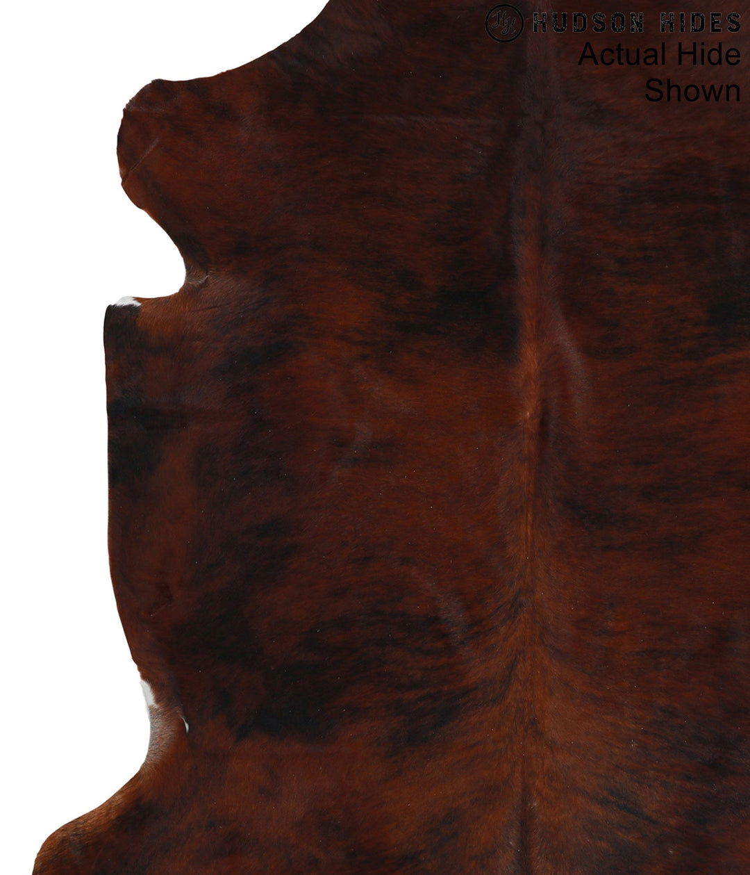 Dark Brindle X-Large European Cowhide Rug 6'10"H x 6'5"W #95353 by Hud