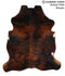 Dark Brindle X-Large European Cowhide Rug 6'9