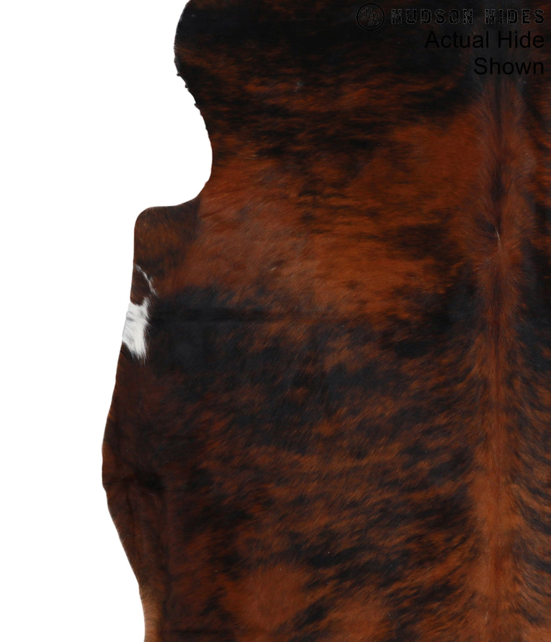Dark Brindle X-Large European Cowhide Rug 6'9"H x 6'0"W #95392 by Huds