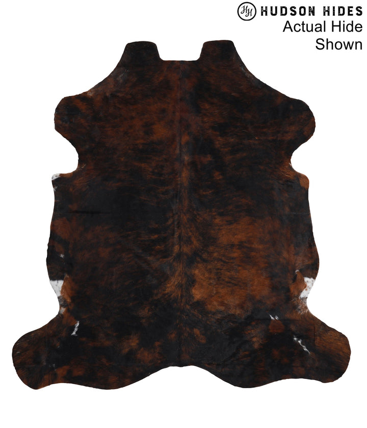 Dark Brindle X-Large European Cowhide Rug 6'10"H x 6'7"W #95410 by Hudson Hides