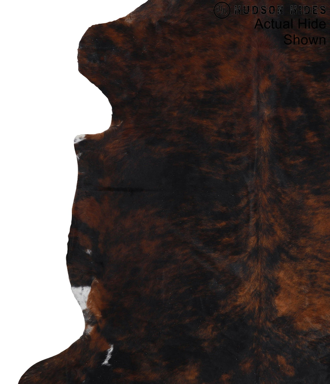 Dark Brindle X-Large European Cowhide Rug 6'10"H x 6'7"W #95410 by Hud