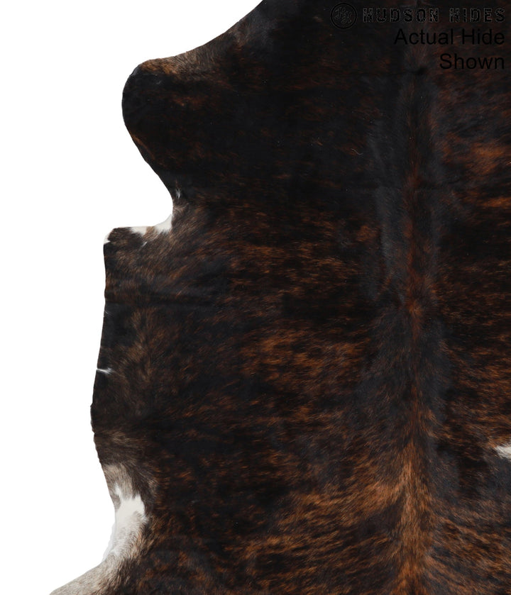 Dark Brindle X-Large European Cowhide Rug 6'11"H x 6'4"W #95413 by Hudson Hides