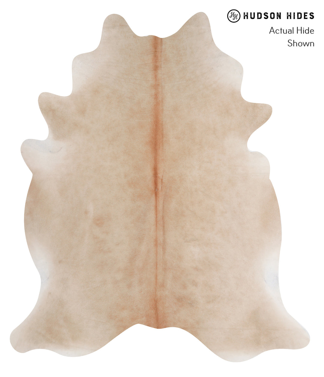 Beige XX-Large Brazilian Cowhide Rug 7'9"H x 6'7"W #A3269 by Hudson Hi