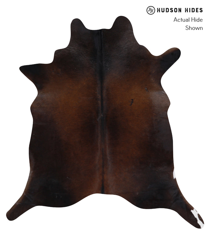 Chocolate X-Large Brazilian Cowhide Rug 6'9"H x 6'2"W #A3274 by Hudson Hides
