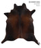 Chocolate X-Large Brazilian Cowhide Rug 6'9