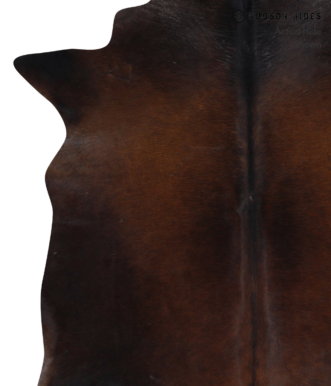 Chocolate X-Large Brazilian Cowhide Rug 6'9"H x 6'2"W #A3274 by Hudson