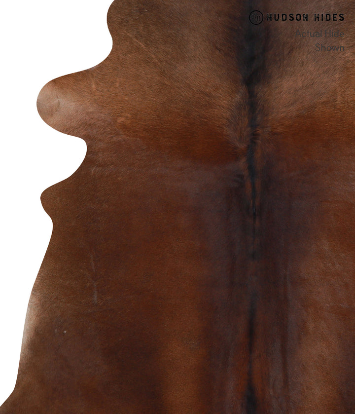 Chocolate Large Brazilian Cowhide Rug 6'1"H x 6'0"W #A3330 by Hudson Hides