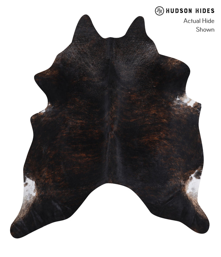 Dark Brindle X-Large Brazilian Cowhide Rug 6'11"H x 6'2"W #A3331 by Hudson Hides