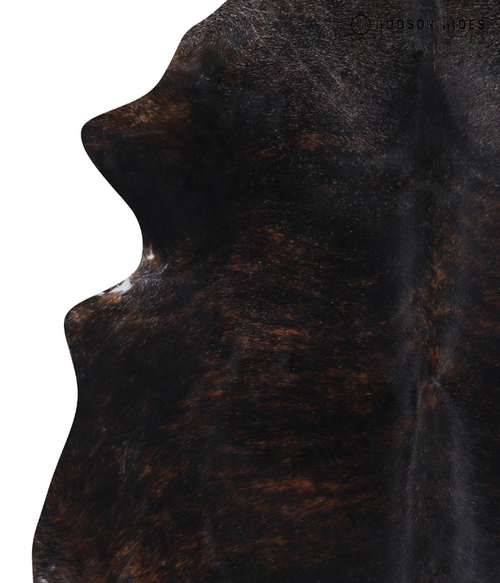 Dark Brindle X-Large Brazilian Cowhide Rug 6'11"H x 6'2"W #A3331 by Hudson Hides