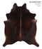 Chocolate X-Large Brazilian Cowhide Rug 7'6