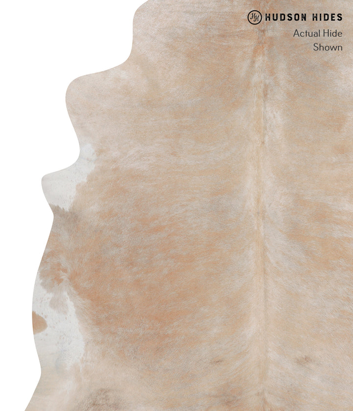 Beige XX-Large Brazilian Cowhide Rug 7'5"H x 7'3"W #A3394 by Hudson Hides