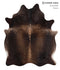 Chocolate X-Large Brazilian Cowhide Rug 7'2