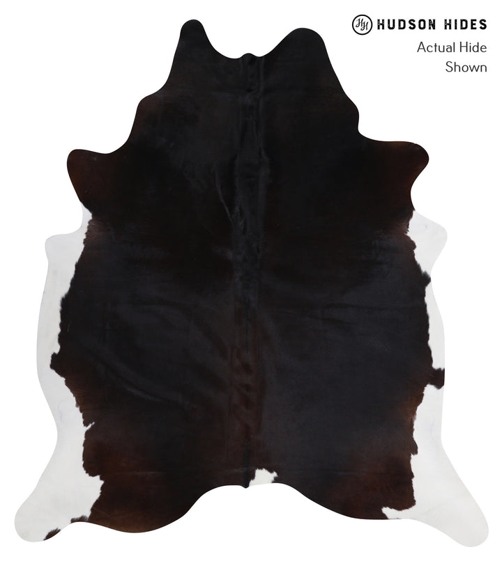 Solid Black X-Large Brazilian Cowhide Rug 7'9"H x 6'0"W #A3480 by Hudson Hides