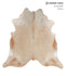 Beige X-Large Brazilian Cowhide Rug 6'8