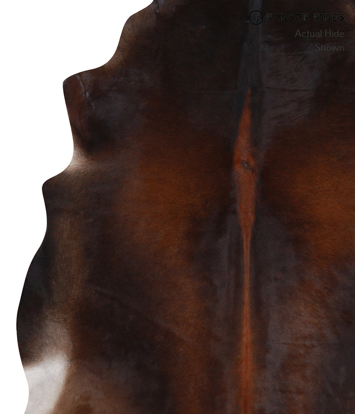 Chocolate X-Large Brazilian Cowhide Rug 6'11"H x 6'7"W #A3904 by Hudson Hides