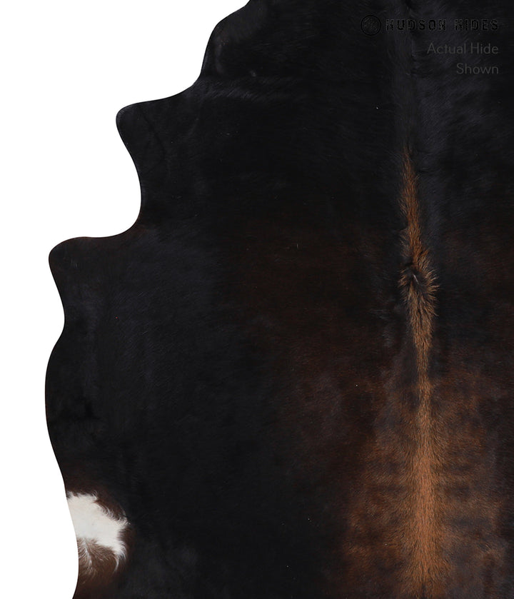 Chocolate Large Brazilian Cowhide Rug 6'3"H x 6'3"W #A3906 by Hudson Hides