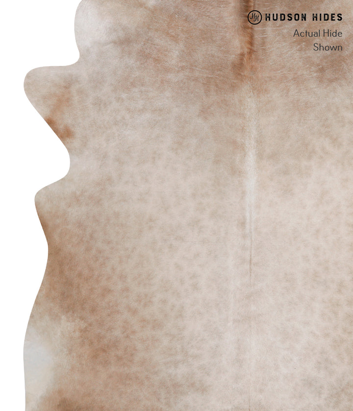 Beige X-Large Brazilian Cowhide Rug 7'3"H x 6'6"W #A3936 by Hudson Hides