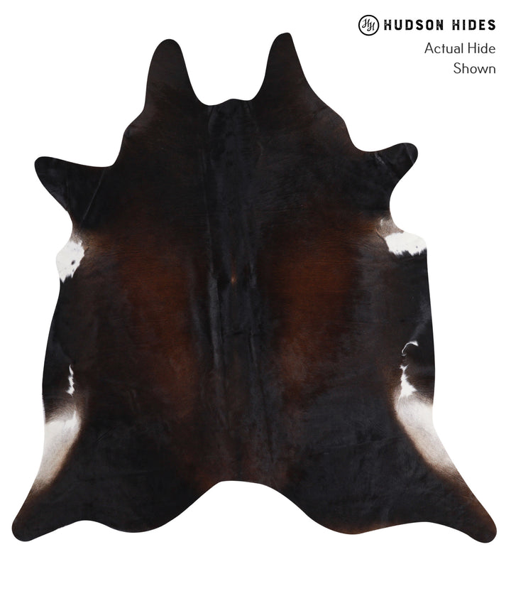 Chocolate X-Large Brazilian Cowhide Rug 7'2"H x 6'7"W #A3942 by Hudson Hides