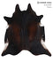 Chocolate X-Large Brazilian Cowhide Rug 7'2