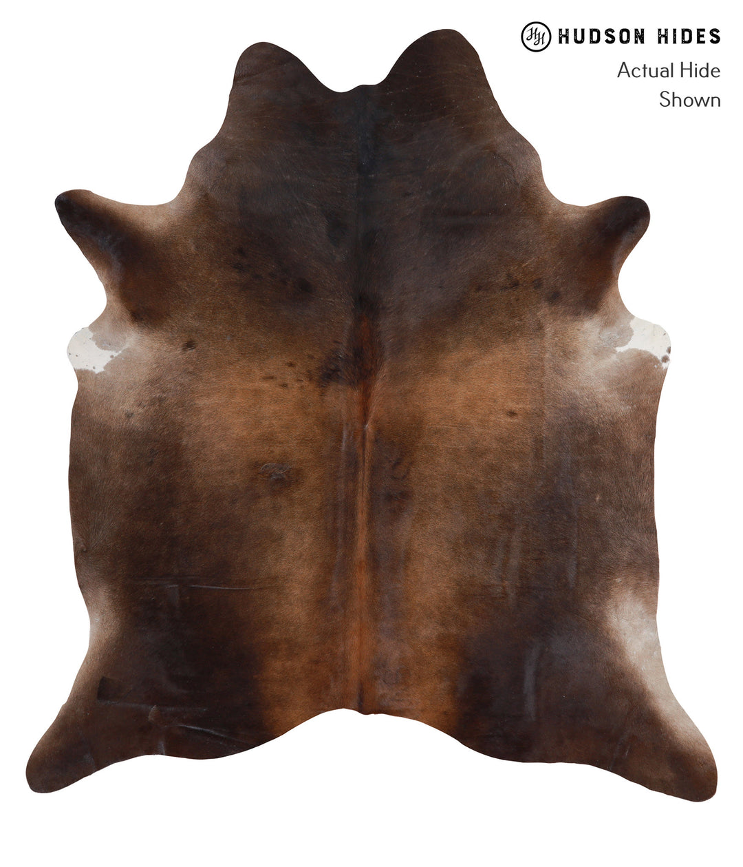 Chocolate X-Large Brazilian Cowhide Rug 6'10"H x 6'2"W #A4085 by Hudso