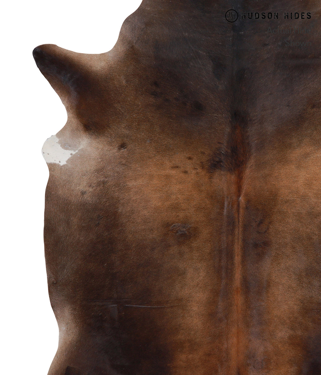 Chocolate X-Large Brazilian Cowhide Rug 6'10"H x 6'2"W #A4085 by Hudso
