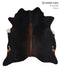 Chocolate X-Large Brazilian Cowhide Rug 7'1