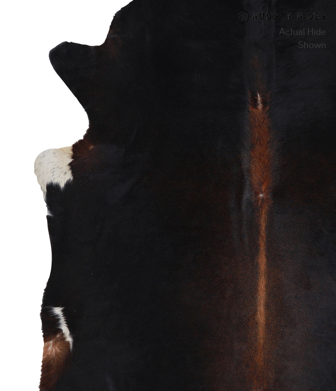 Chocolate X-Large Brazilian Cowhide Rug 7'1"H x 6'8"W #A4178 by Hudson
