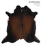 Chocolate X-Large Brazilian Cowhide Rug 6'7