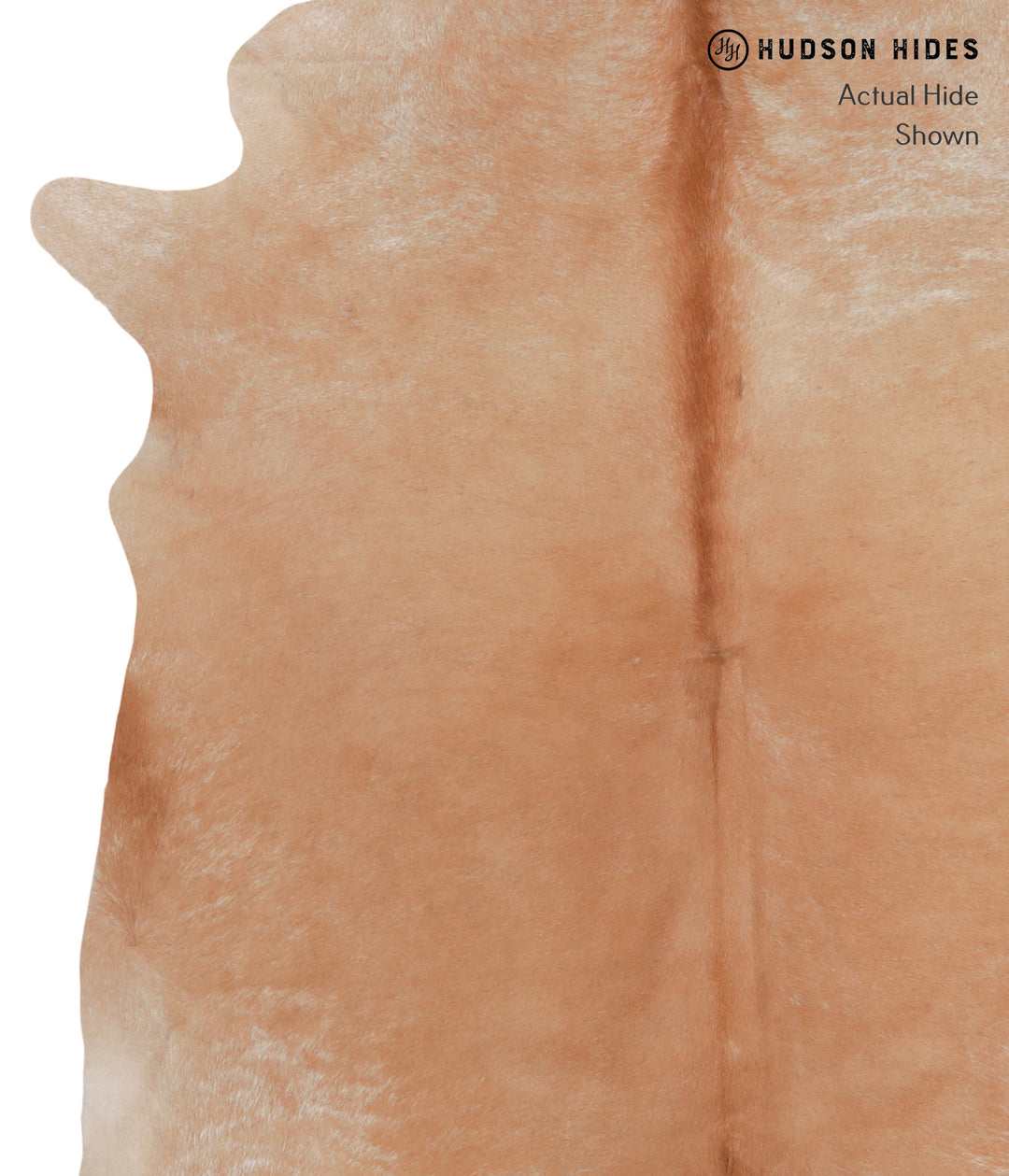 Beige X-Large Brazilian Cowhide Rug 7'2"H x 6'9"W #A4312 by Hudson Hid