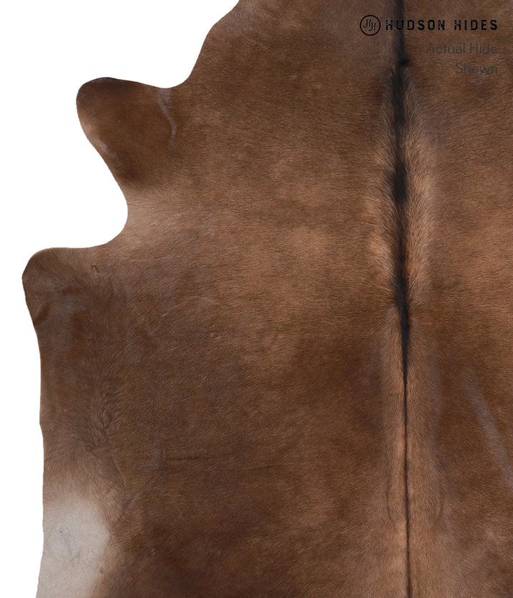 Chocolate X-Large Brazilian Cowhide Rug 6'7"H x 6'7"W #A4430 by Hudson Hides