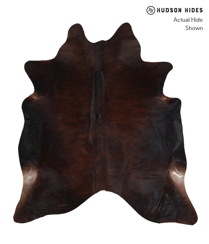 Dark Brindle X-Large Brazilian Cowhide Rug 6'9"H x 6'2"W #A4431 by Hudson Hides