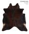 Dark Brindle X-Large Brazilian Cowhide Rug 6'9