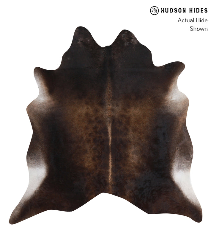 Chocolate X-Large Brazilian Cowhide Rug 6'6"H x 6'4"W #A4434 by Hudson Hides