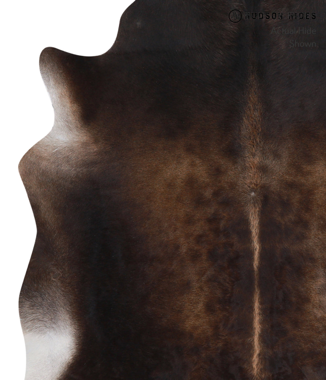 Chocolate X-Large Brazilian Cowhide Rug 6'6"H x 6'4"W #A4434 by Hudson