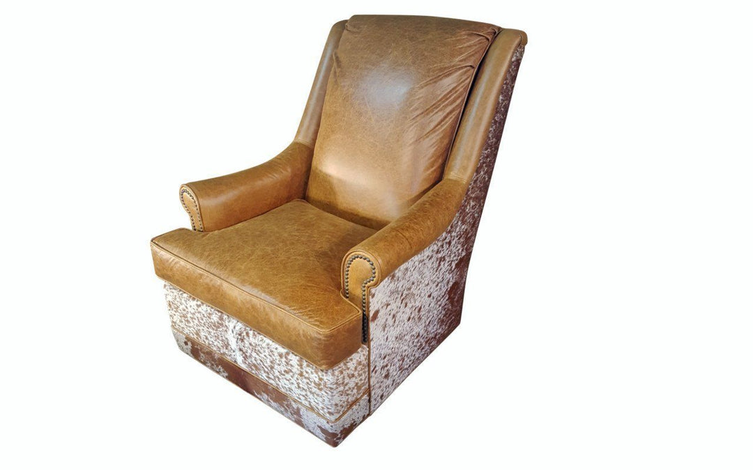 Longhorn Tallback Swivel Glider