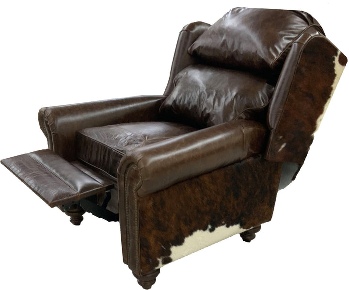 Maverick Oversized Wingback Leather Recliner