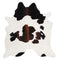 Chocolate and White Brazilian Cowhide Rug
