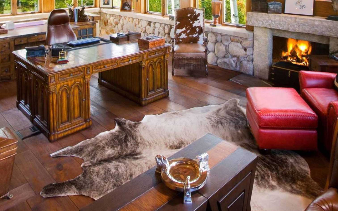 Light Brindle Brazilian Cowhide Rug