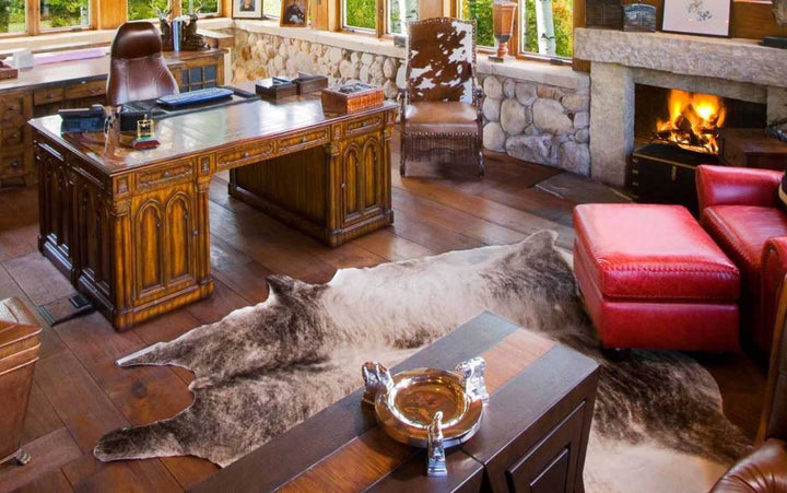 Light Brindle Brazilian Cowhide Rug