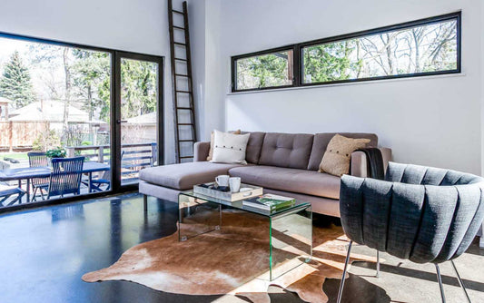 Medium Brindle Brazilian Cowhide Rug