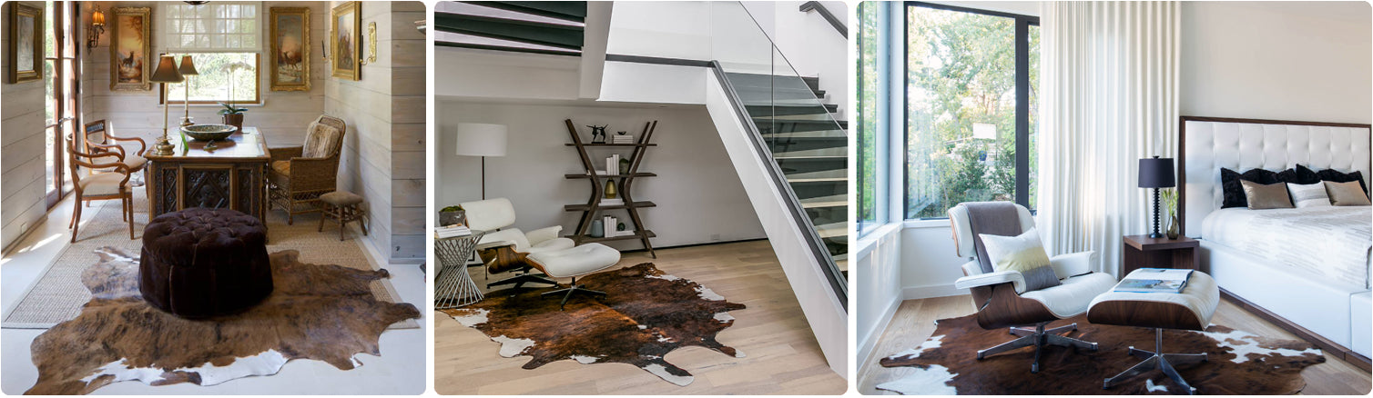 Medium Brindle Cowhide Rugs