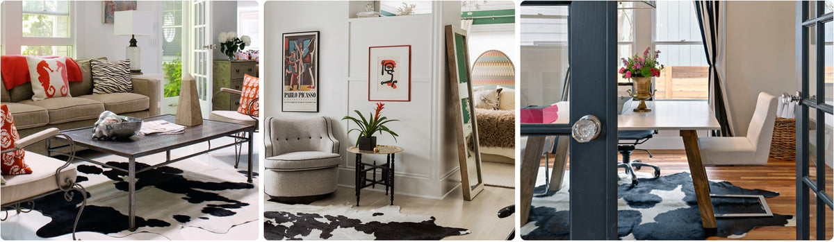 Black and White Cowhide Rugs