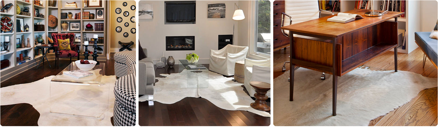 White Cowhide Rug on Sale | Ivory Color Cow Skin Rugs On Sale ...